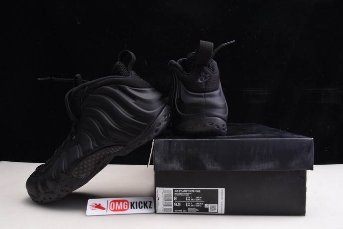 NIKE AIR FOAMPOSITE ONE AUTHRACITE BLACKOUT 314996-001