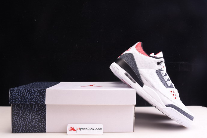 air jordan 3De*1m "fire red" cz6431-100