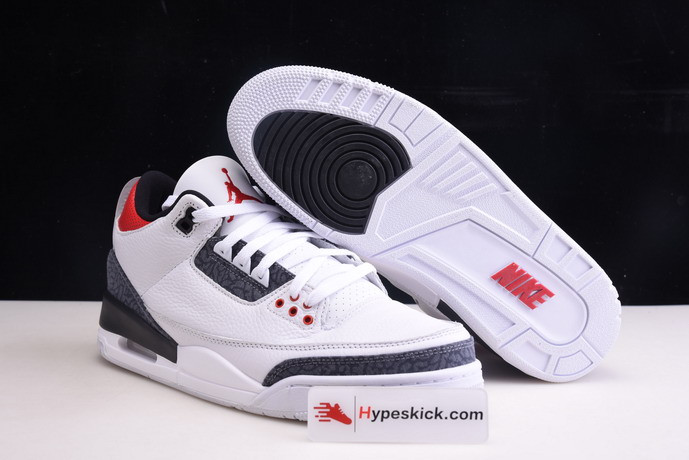 air jordan 3De*1m "fire red" cz6431-100
