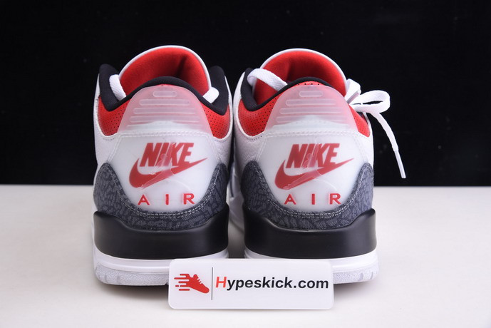 air jordan 3De*1m "fire red" cz6431-100