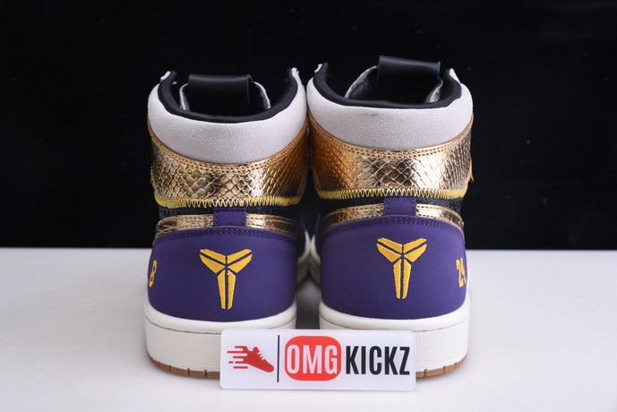 KOBE BRYANT X AIR JORDAN 1 HIGH OG BLACK-PURPLE 555088-171
